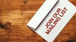 join our mailing list image