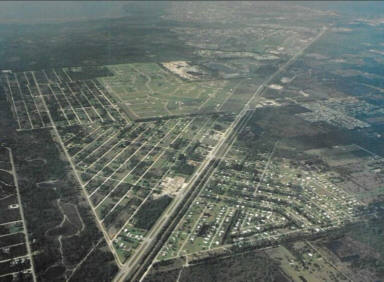 south punta gorda heights aerial view