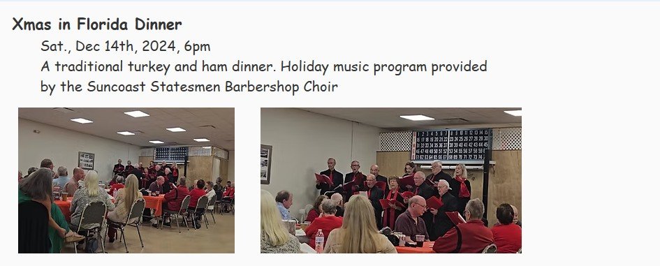 xmas in florida dinner 2024